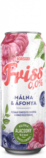 FRISS 0,0% MÁLNA-ÁFONYA ALACSONY KALÓRIATARTALOMMAL